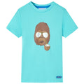 Vidaxl kindershirt met korte mouwen 140 zeeblauw