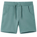 VidaXL Kindershorts met trekkoord 128 oudpetrol