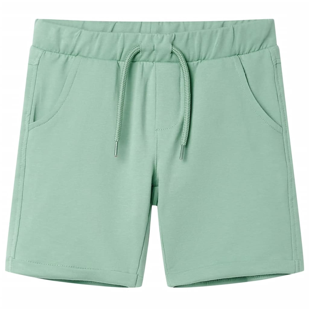 Vidaxl kindershorts met trekkoord 92 lichtkaki