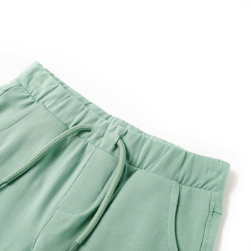 Vidaxl kindershorts met trekkoord 92 lichtkaki