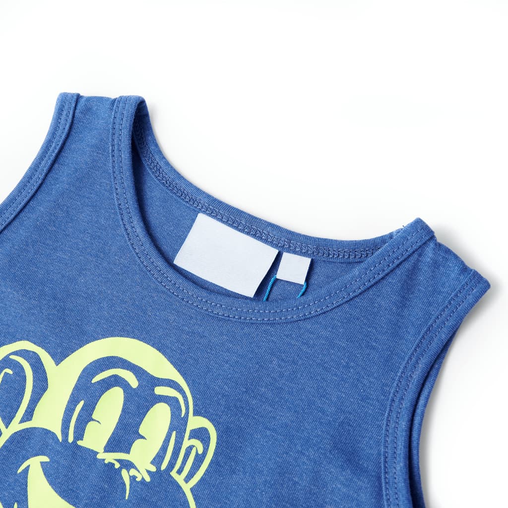 Vidaxl kindertopje 128 gemêleerd blauw