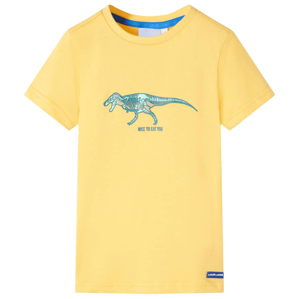Vidaxl kindershirt 104 lichtokerkleurig
