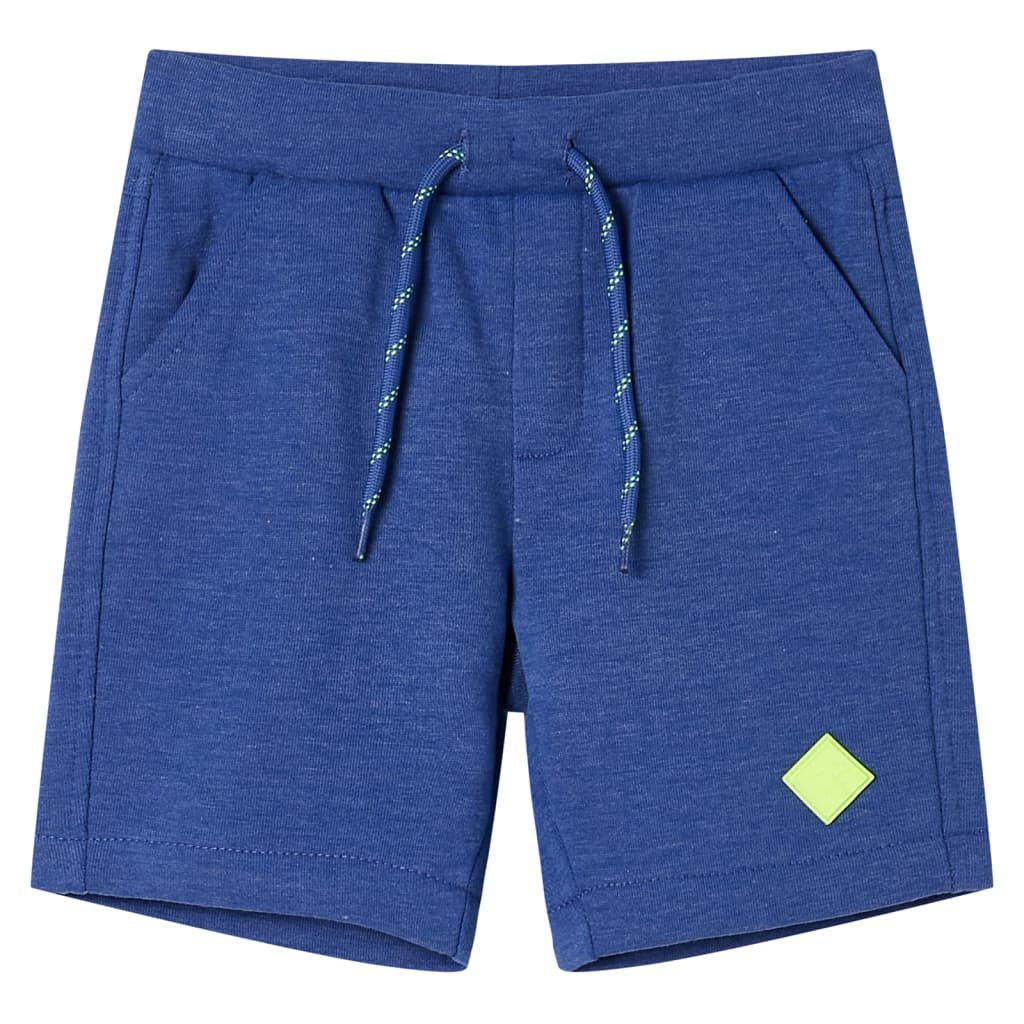 Vidaxl kindershorts met trekkoord 116 gemêleerd blauw