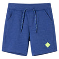 Vidaxl kindershorts met trekkoord 128 gemêleerd blauw