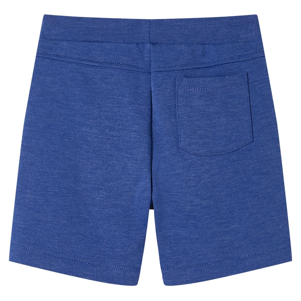 Vidaxl kindershorts met trekkoord 128 gemêleerd blauw