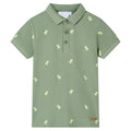 Vidaxl kinderpoloshirt 104 kakikleurig