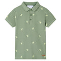Vidaxl kinderpoloshirt 116 kakikleurig