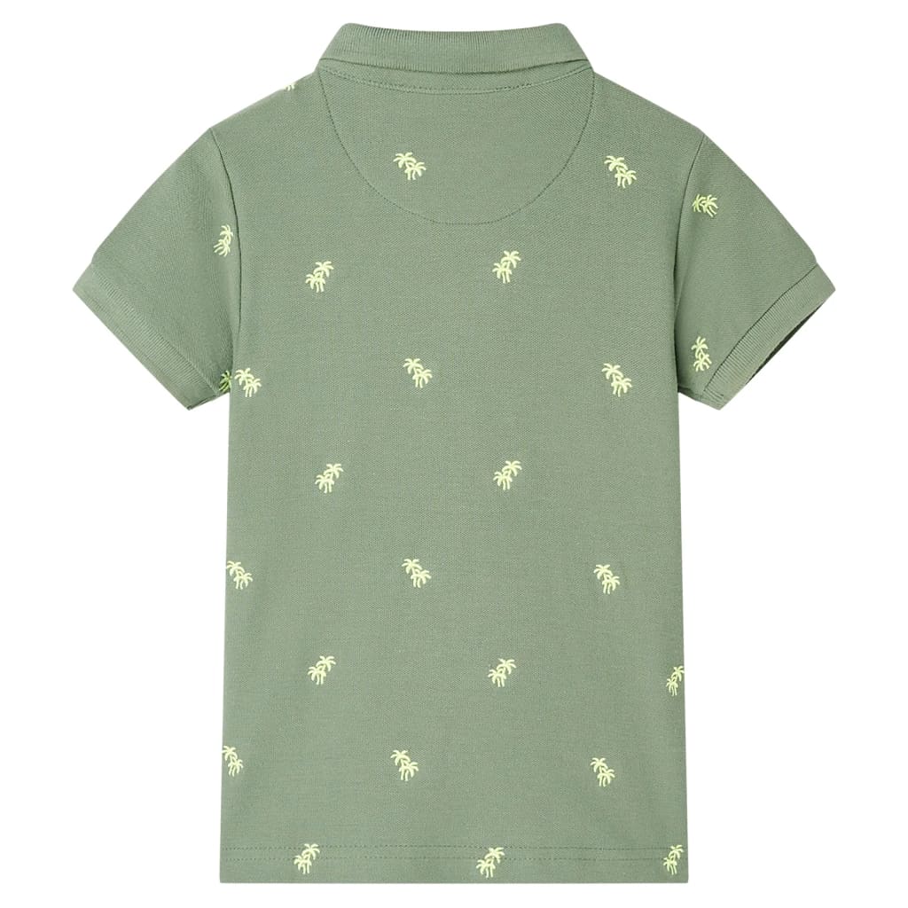 Vidaxl kinderpoloshirt 128 kakikleurig