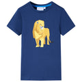 Vidaxl kindershirt 128 donkerblauw