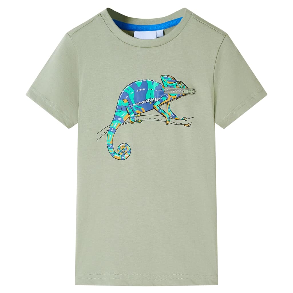 Vidaxl kindershirt met korte mouwen 116 lichtkakikleurig