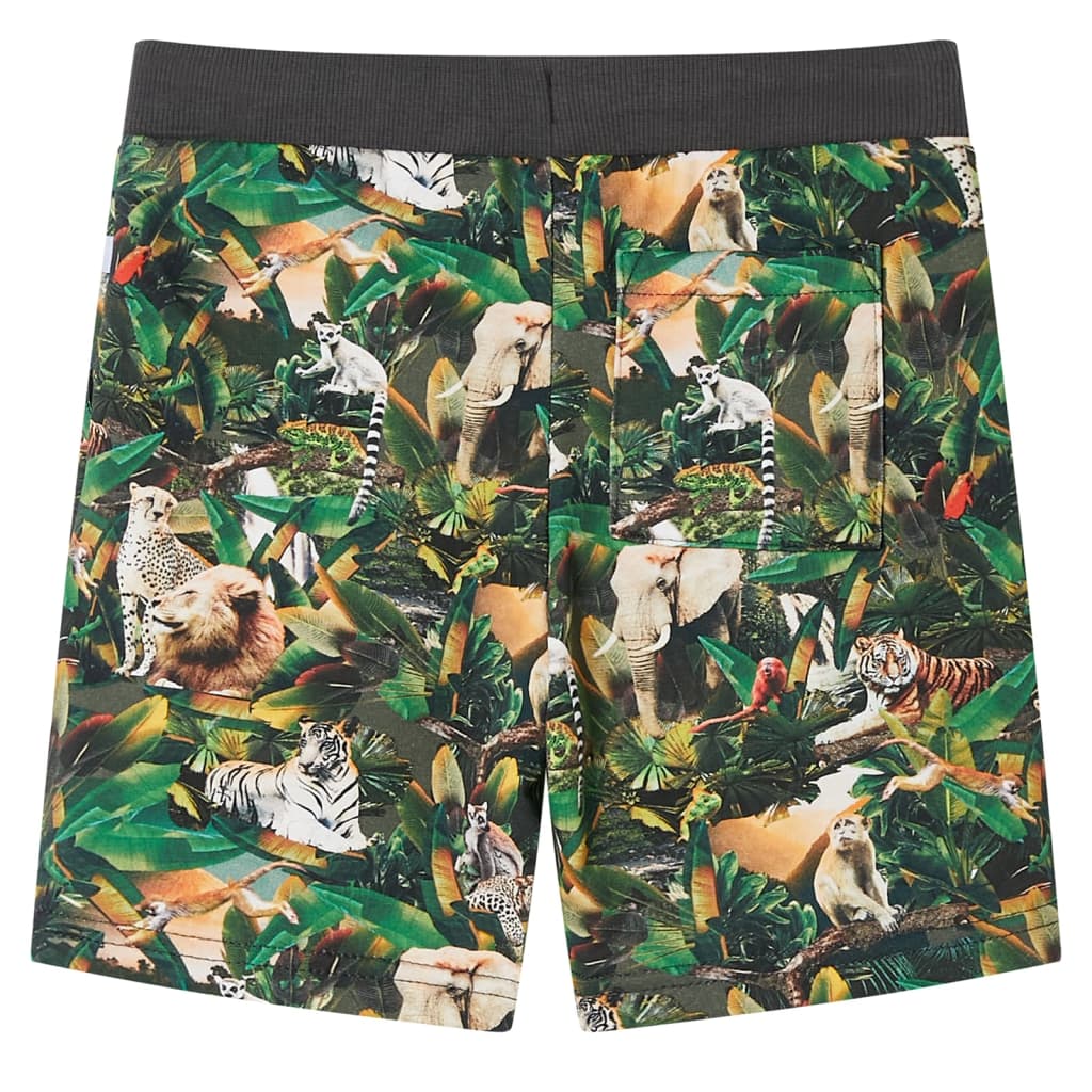 Vidaxl kindershorts met trekkoord 128 oudpetrol