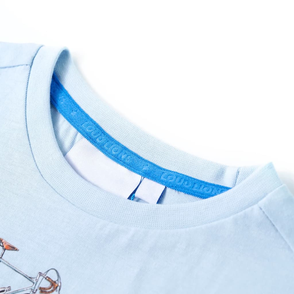 Vidaxl kindershirt 128 lichtblauw