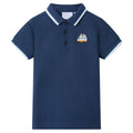 Vidaxl kinderpoloshirt 104 donkerblauw