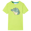 VidaXL Kindershirt 116 limoengroen