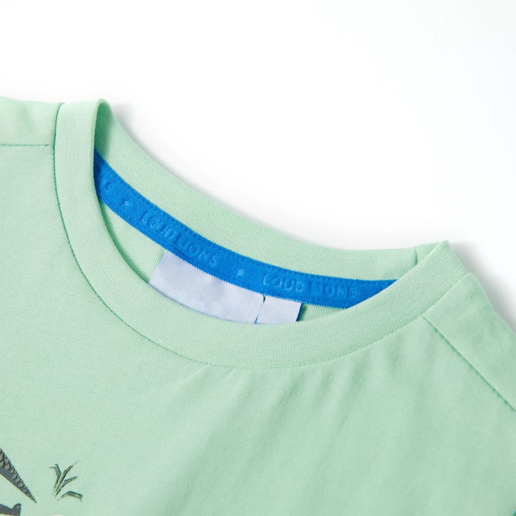 Vidaxl kindershirt met korte mouwen 92 lichtgroen