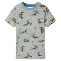 Vidaxl kindershirt 104 gemêleerd lichtkaki