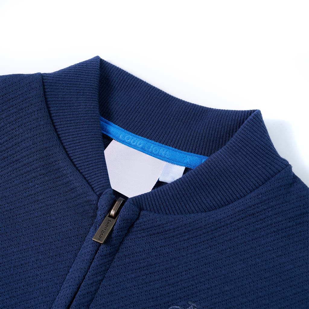Vidaxl kindervest met rits 92 marineblauw