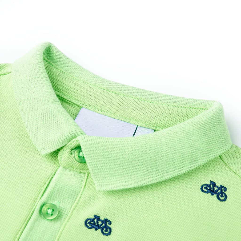 Vidaxl kinderpoloshirt 104 neongroen