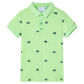 Vidaxl kinderpoloshirt 128 neongroen