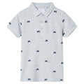 Vidaxl kinderpoloshirt  116 gemêleerd grijs