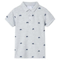 Vidaxl kinderpoloshirt  140 gemêleerd grijs
