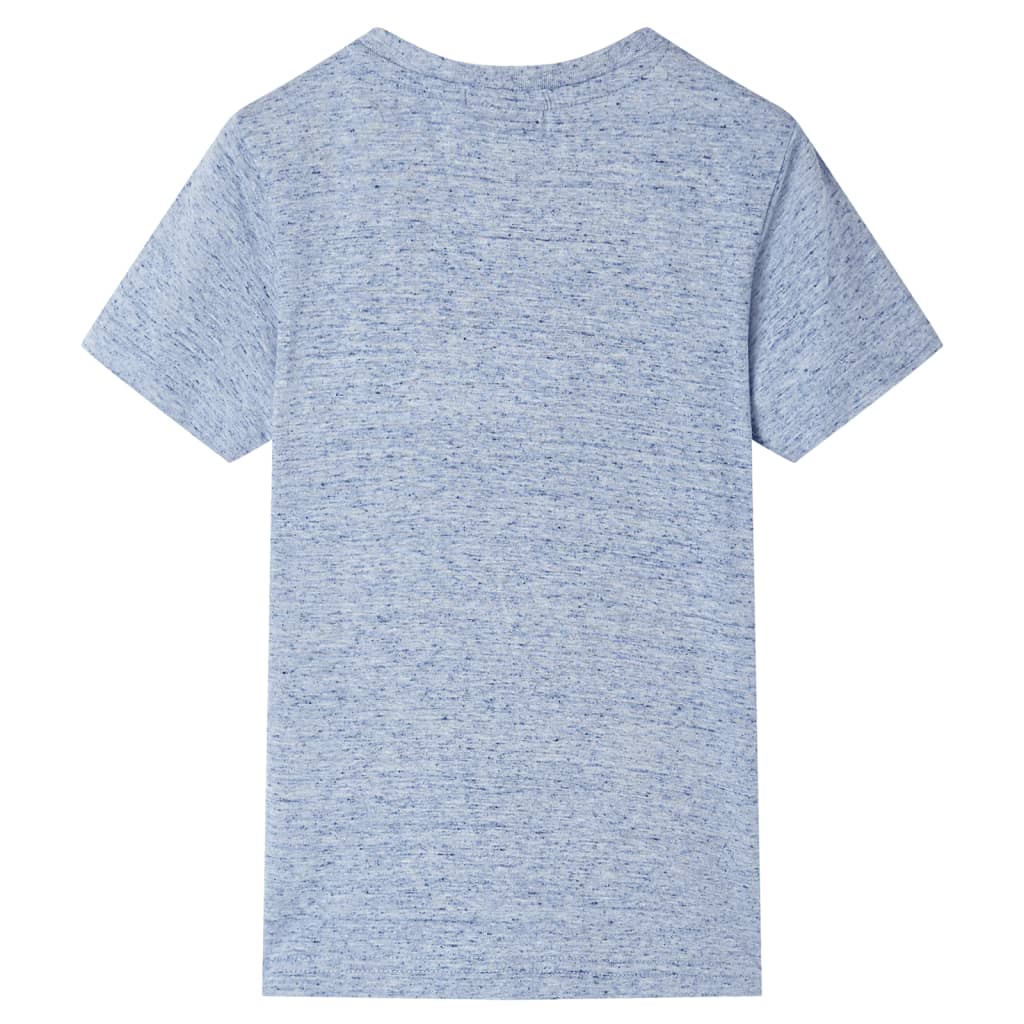 Vidaxl kindershirt met korte mouwen 140 gemêleerd blauw