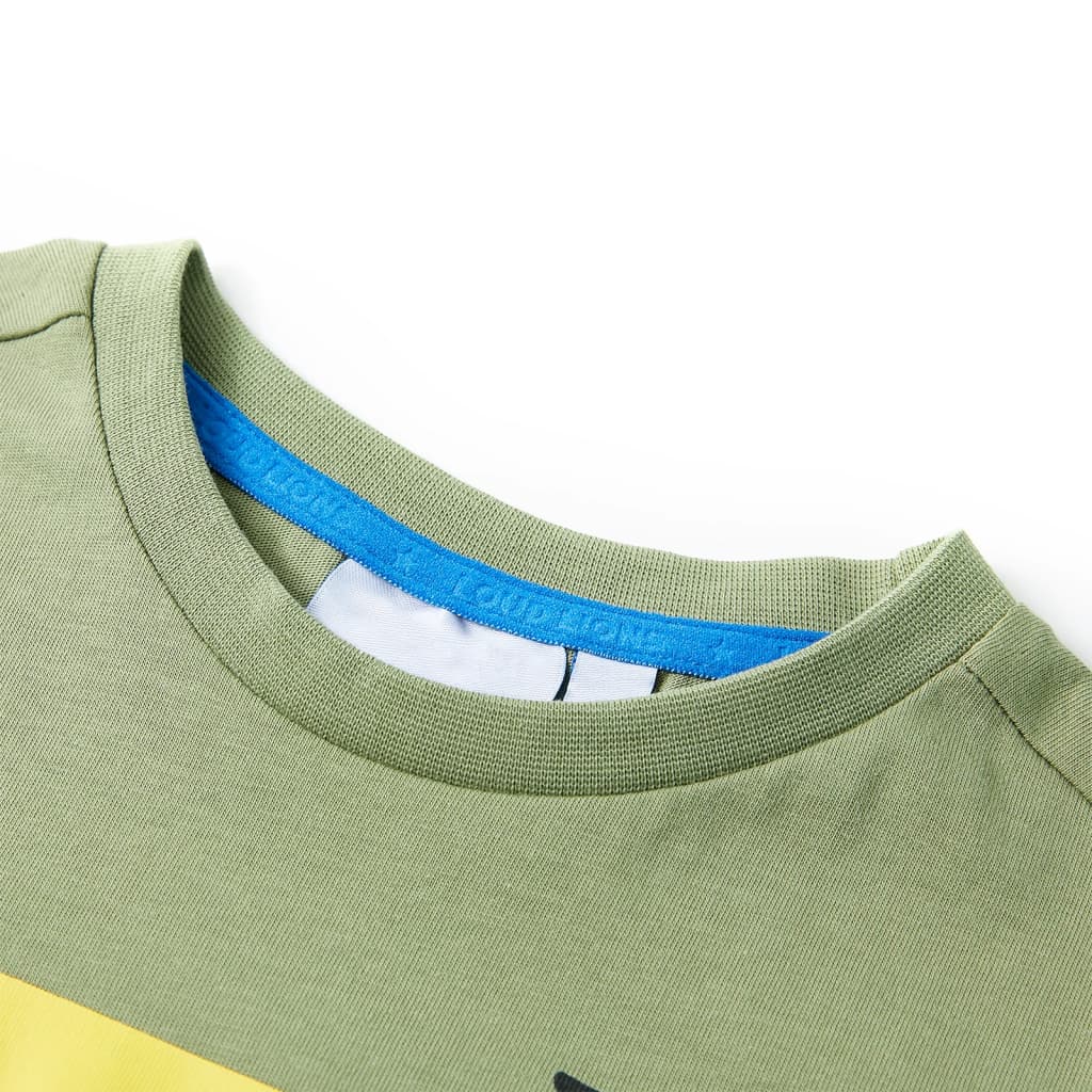 Vidaxl kindershirt met korte mouwen 116 lichtkakikleurig