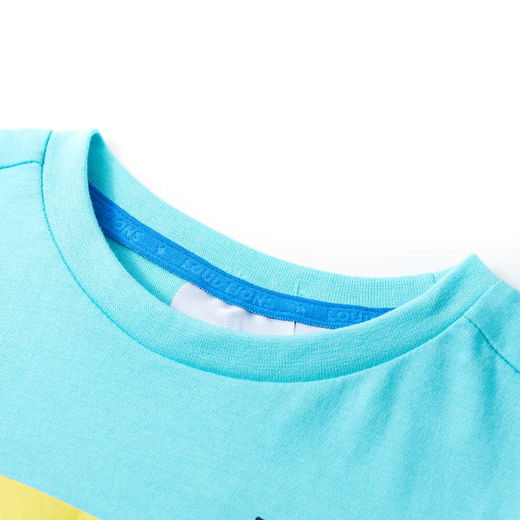 Vidaxl kindershirt met korte mouwen 140 zeeblauw