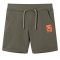 Vidaxl kindershorts met trekkoord 140 donkerkaki