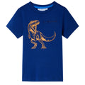 Vidaxl kindershirt met korte mouwen 128 donkerblauw