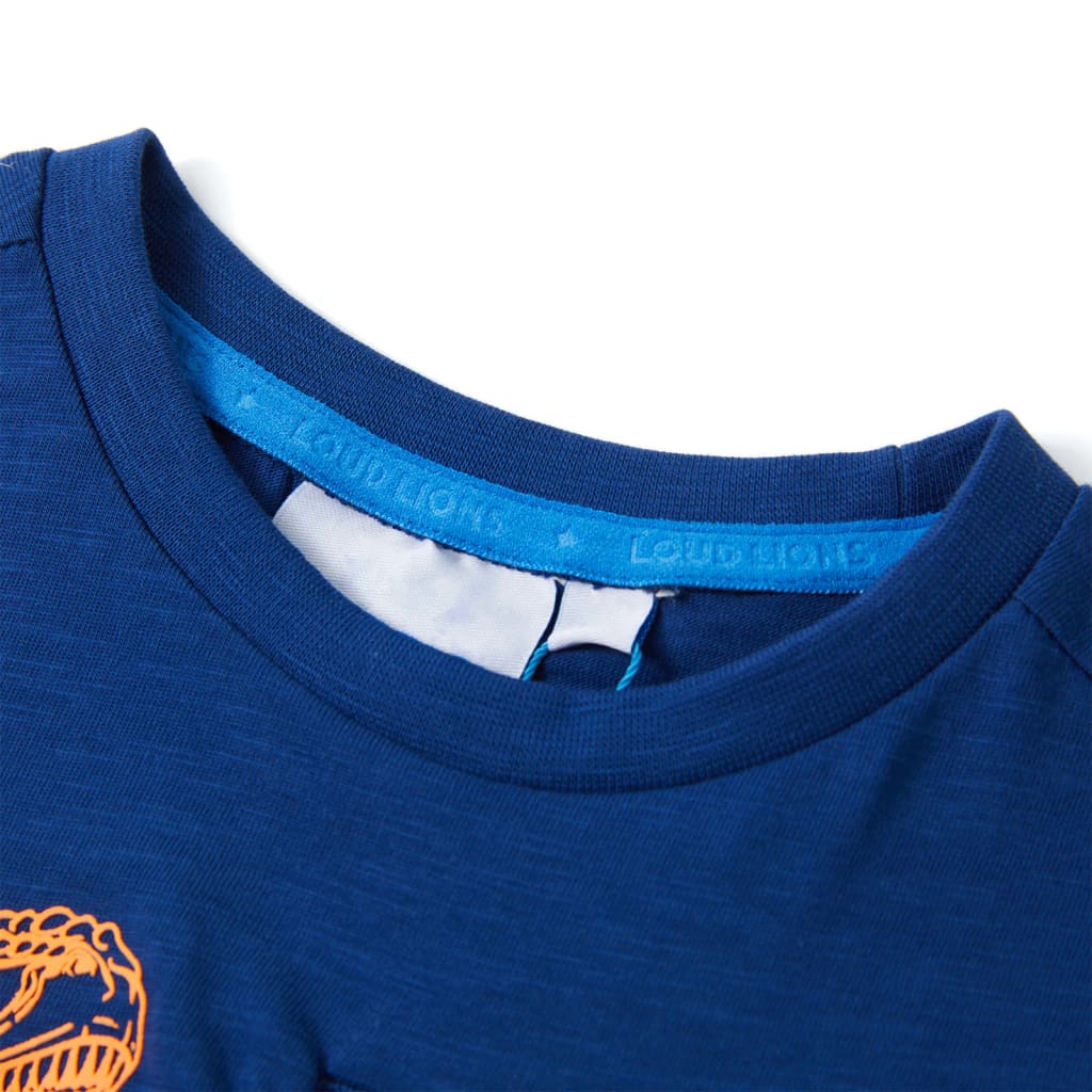 Vidaxl kids't-shirt with short sleeves light khaki 92 blue 140