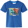 Vidaxl kindershirt 128 gemêleerd donkerblauw