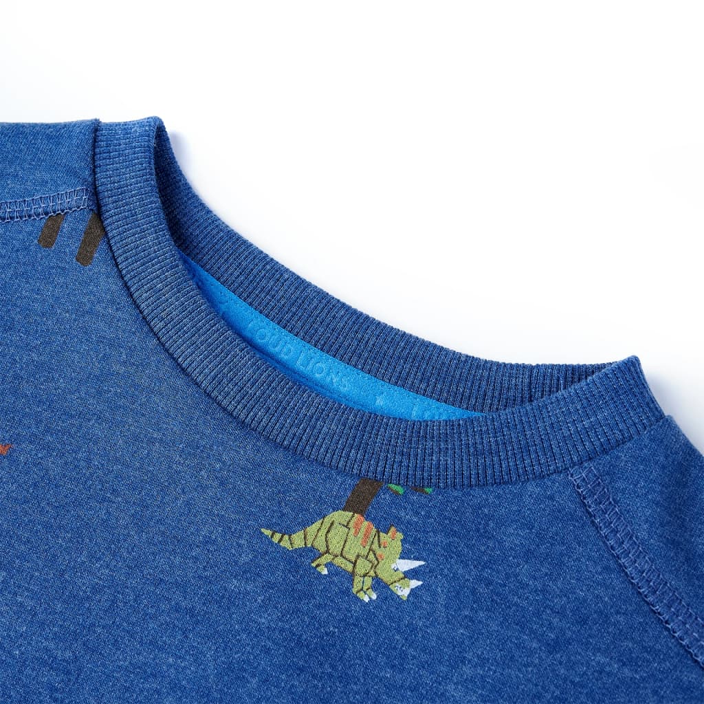 Vidaxl kindertrui 128 gemêleerd donkerblauw