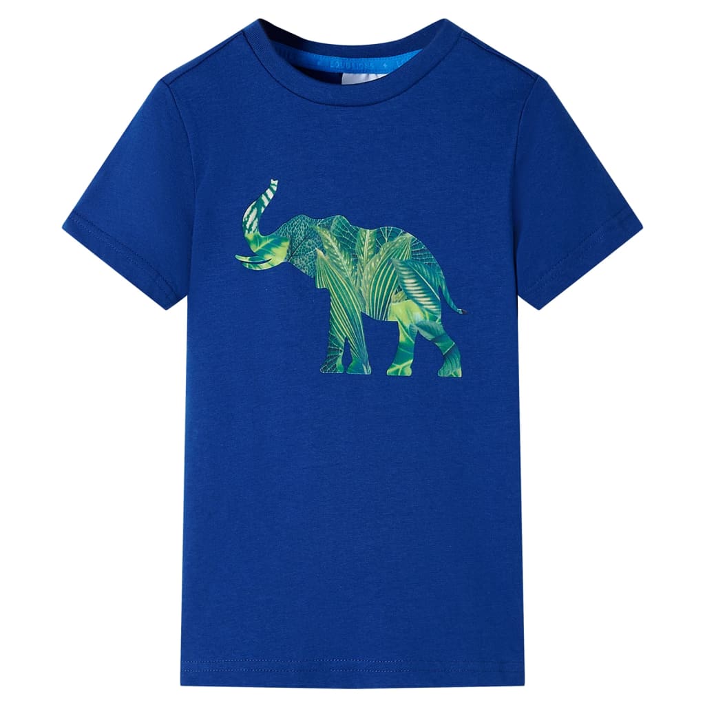 Vidaxl kindershirt 116 donkerblauw