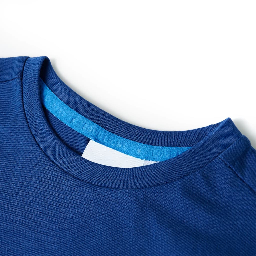 Vidaxl kindershirt 116 donkerblauw