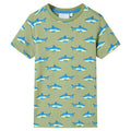 Vidaxl kindershirt 128 lichtkakikleurig