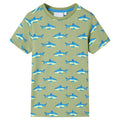 Vidaxl kindershirt 140 lichtkakikleurig