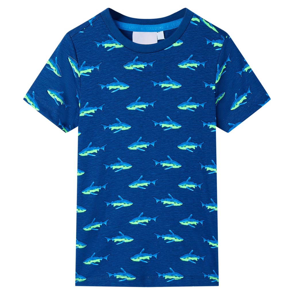 Vidaxl kindershirt 140 donkerblauw
