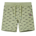 Vidaxl kindershorts met trekkoord 128 lichtkaki