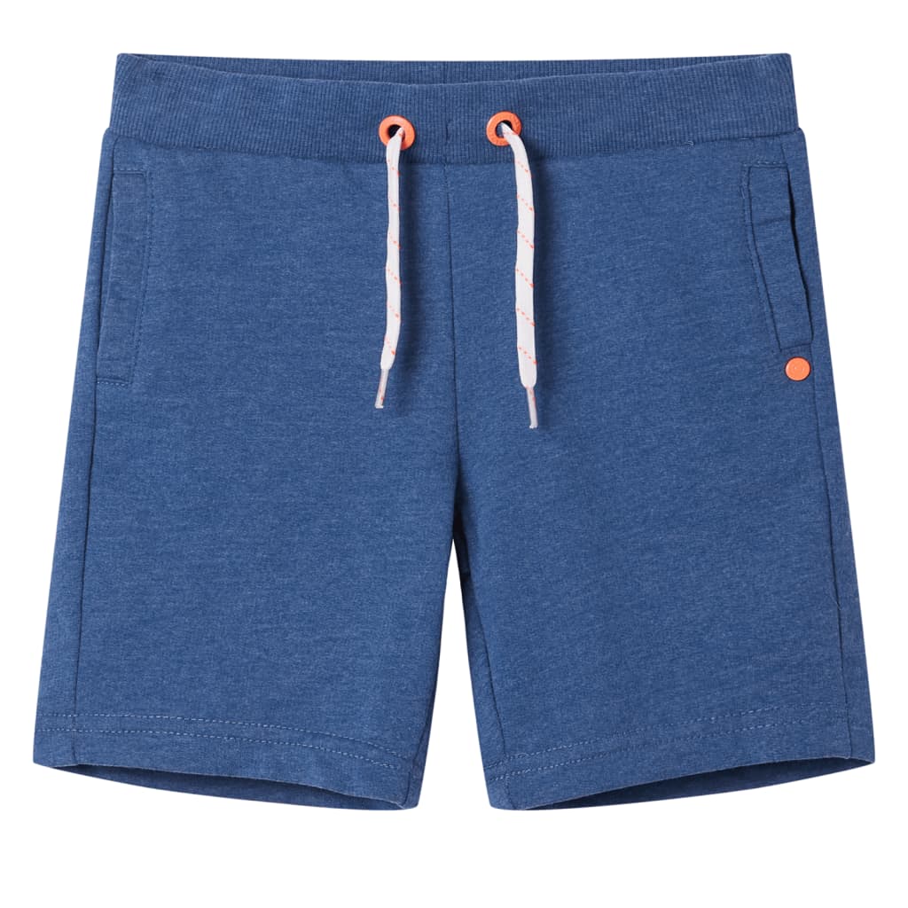 Vidaxl kindershorts met trekkoord 140 gemêleerd donkerblauw