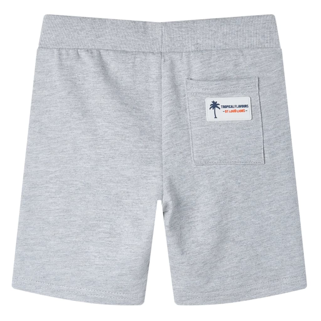 Vidaxl kindershorts met trekkoord 104 grijs