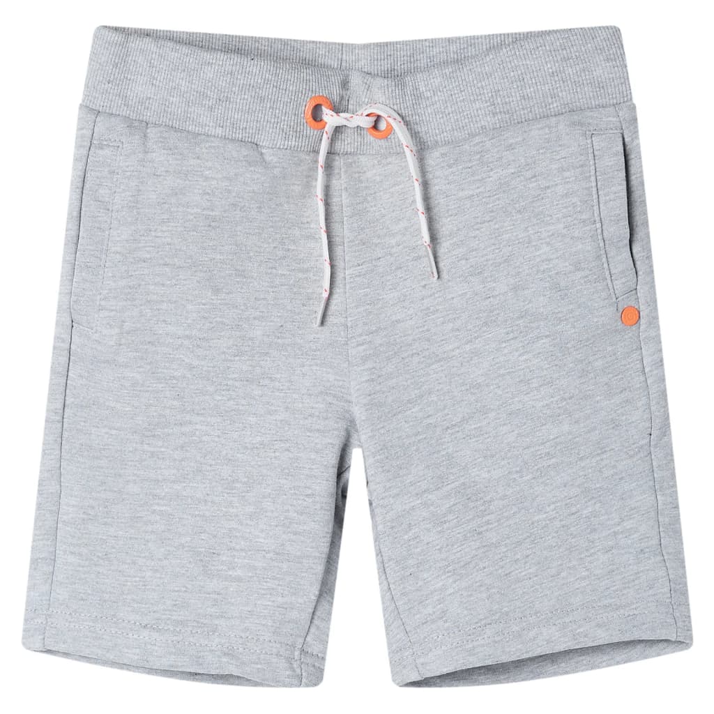 Vidaxl kindershorts met trekkoord 128 grijs