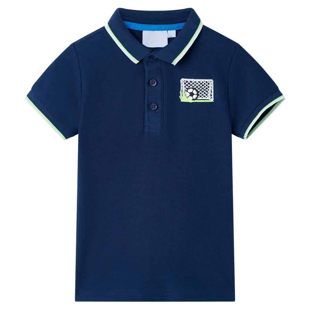 Vidaxl kinderpoloshirt 140 marineblauw