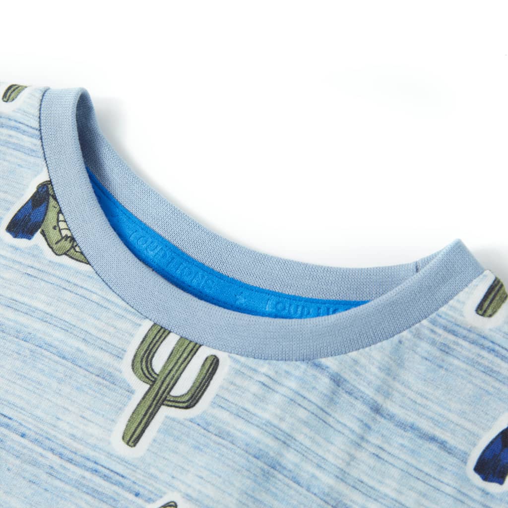 Vidaxl kindershirt 128 gemengd blauw