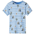 Vidaxl kindershirt 140 gemengd blauw