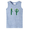 Vidaxl kindertopje 128 gemêleerd blauw