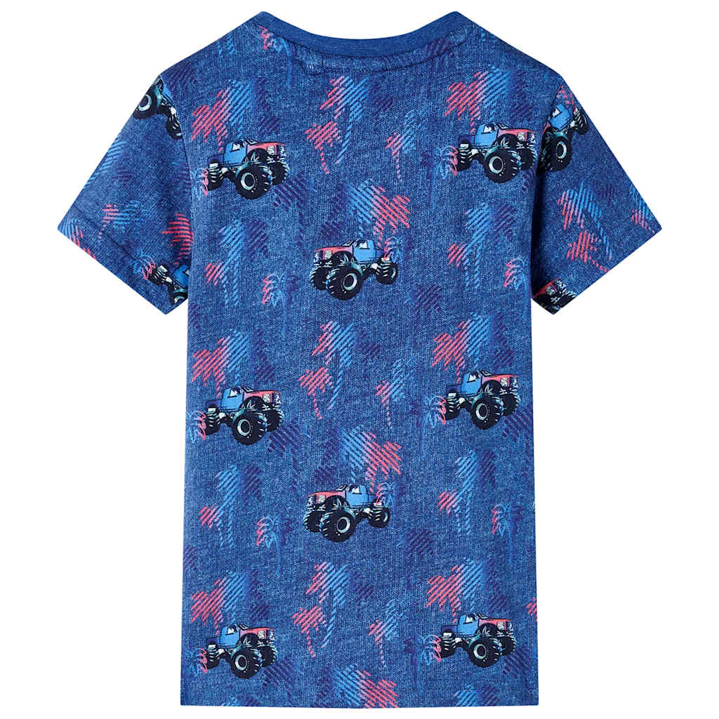 Vidaxl kindershirt 104 gemêleerd donkerblauw