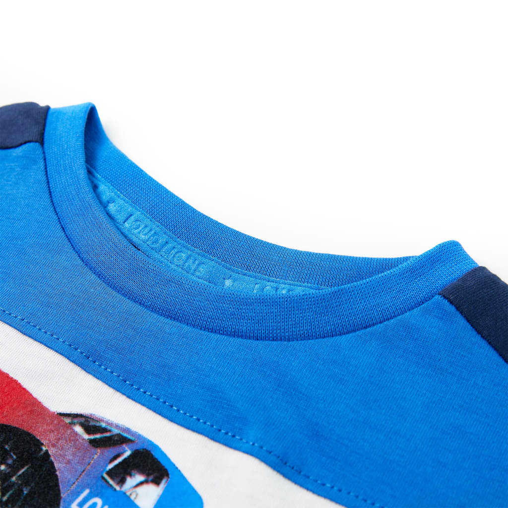 Vidaxl kindershirt 116 blauw en marineblauw