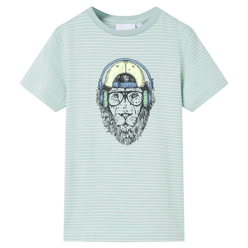 Vidaxl kindershirt met strepen 116 lichtmint