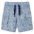 Vidaxl kindershorts met trekkoord 116 donkerblauw